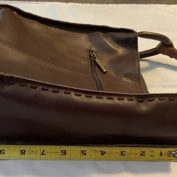 The Sak Rich Brown Los Feliz Leather Shoulder Bag NWOT - Picture 6 of 6